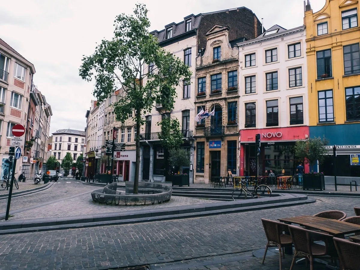 Petite place dans Bruxelles