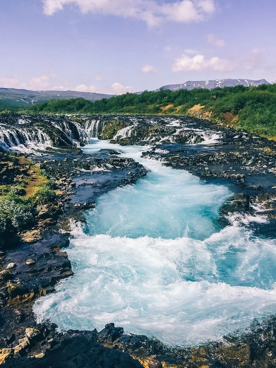 Cascade de Brúarárfoss dans le cercle d'or