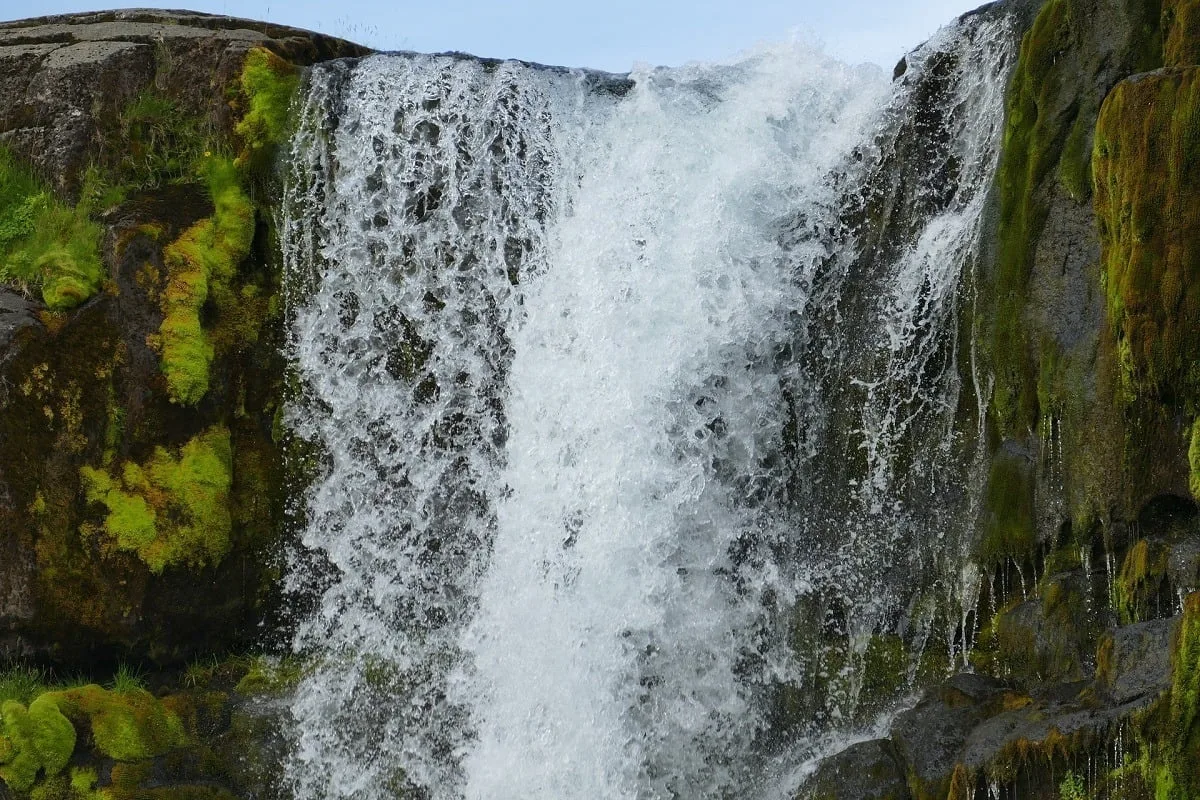 Cascade Öxararfoss dans le cercle d'or en Islande