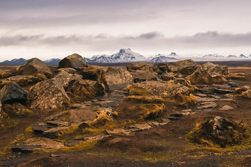 Paysage dans le cercle d'or près de Gullfoss