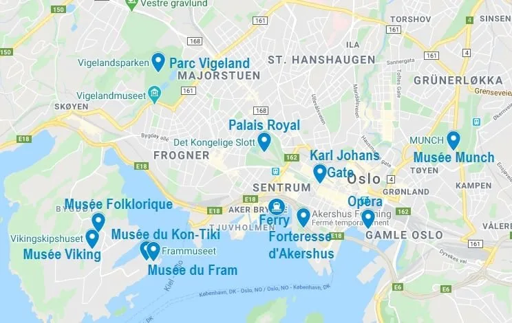 Principaux points d'intérêt à visiter à Oslo