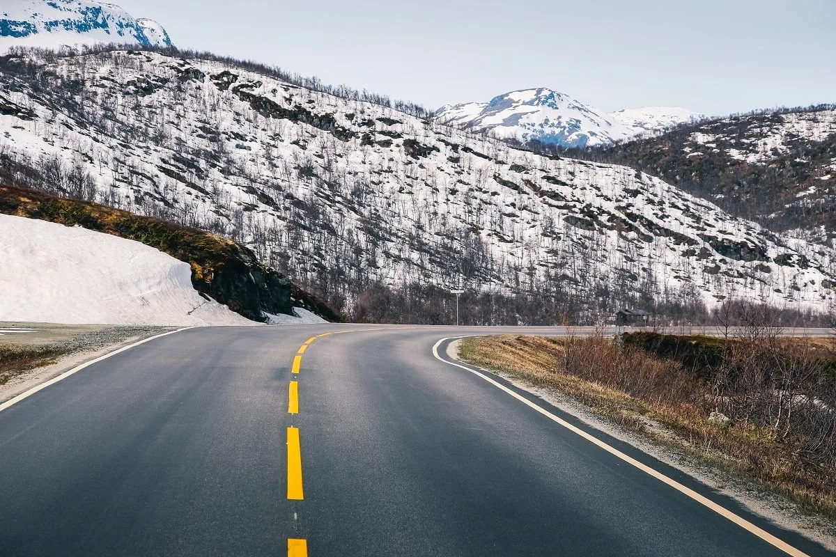 Sur la route en Norvège