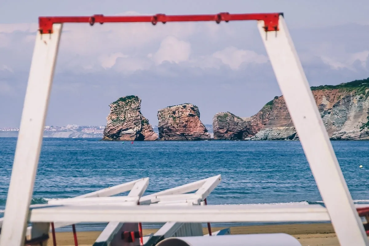 Sur la plage à Hendaye