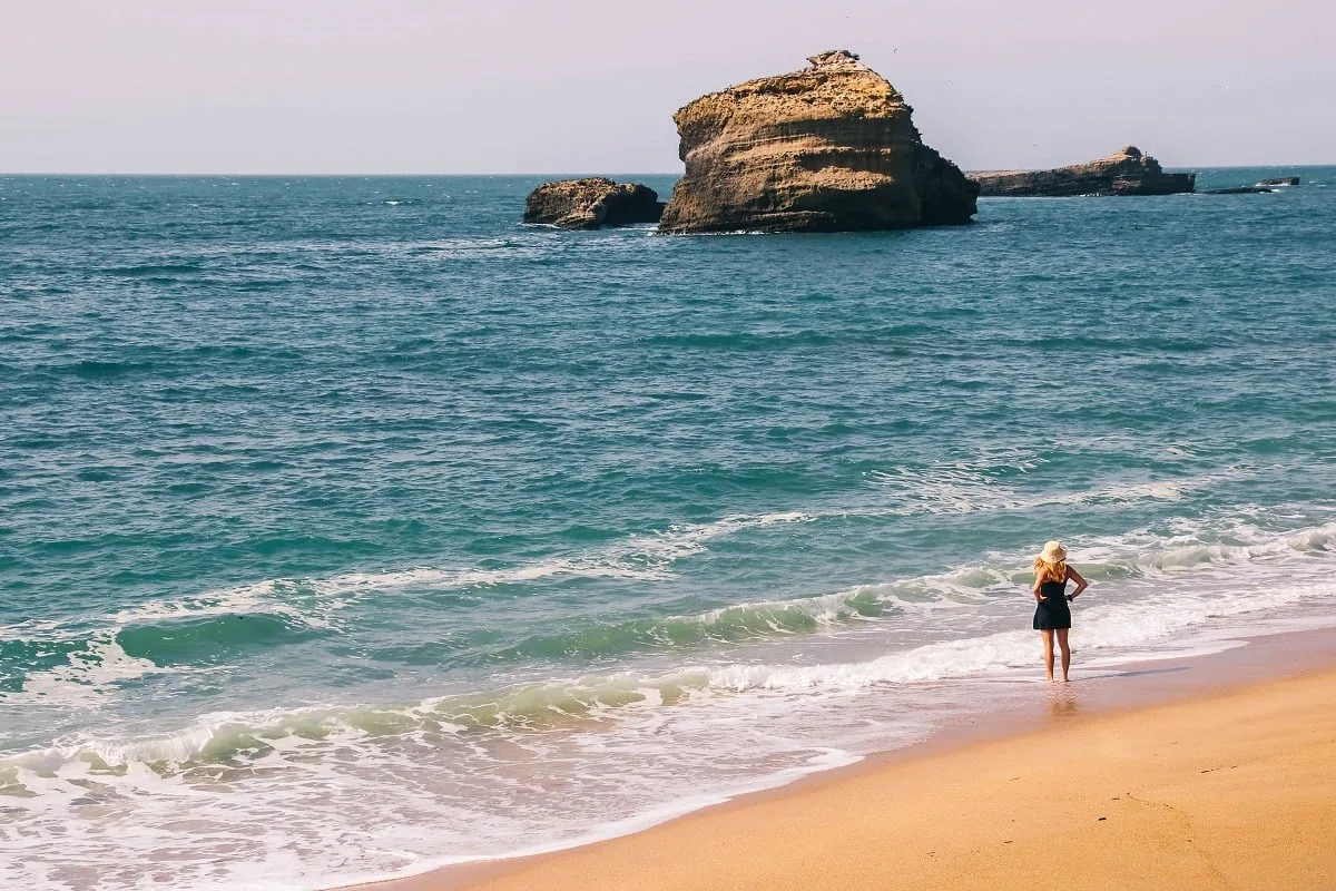 Plage du Miramar à Biarritz