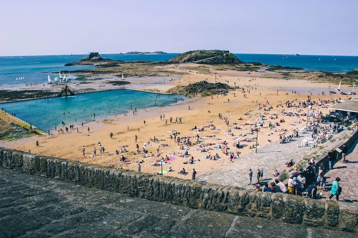 Plage du Bon-Secours à Saint-Malo