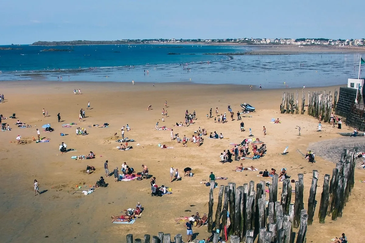 Plage du Sillon à Saint-Malo