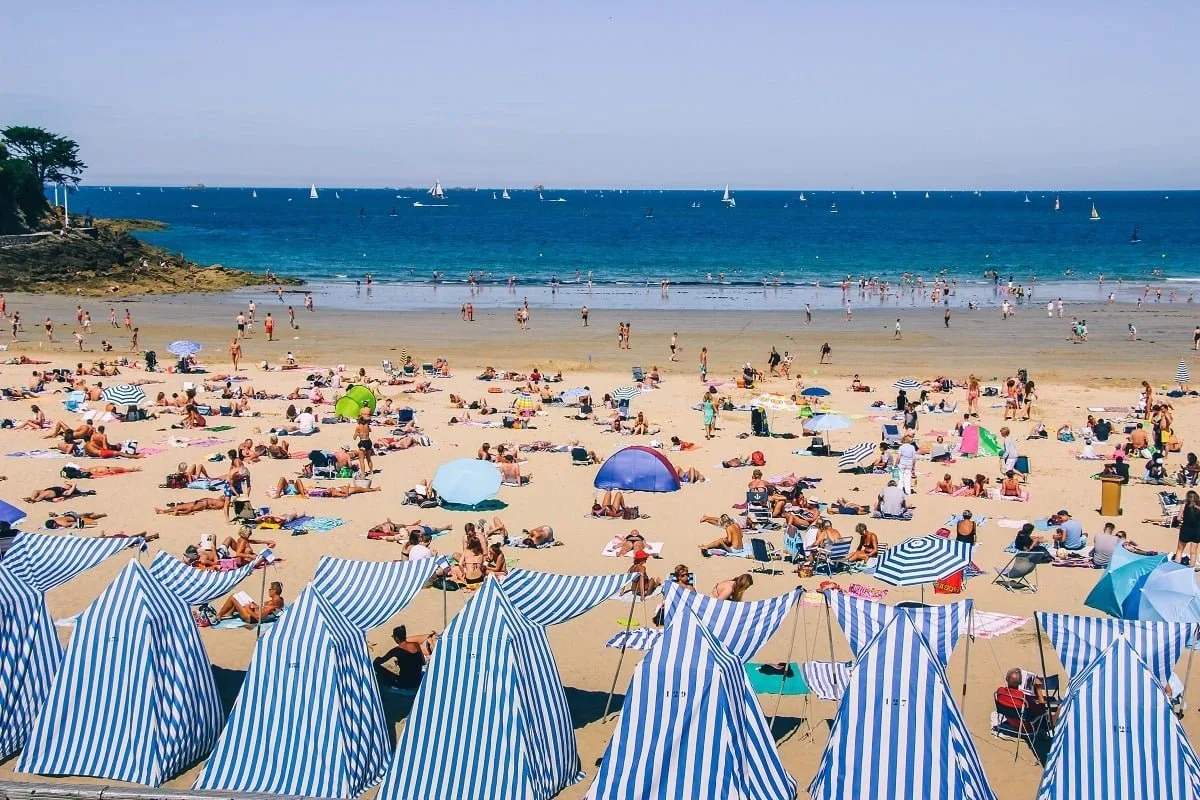 Plage de l'Ecluse à Dinard