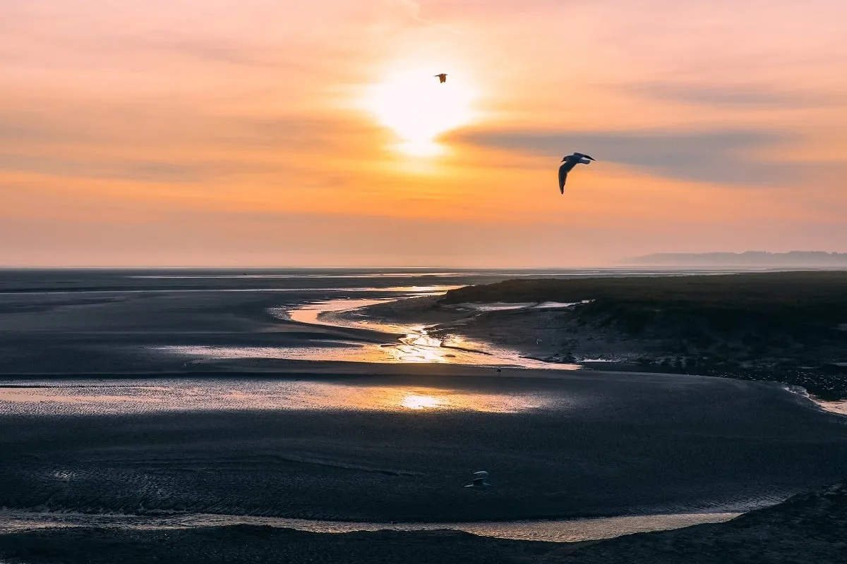 Lever de soleil au Hourdel