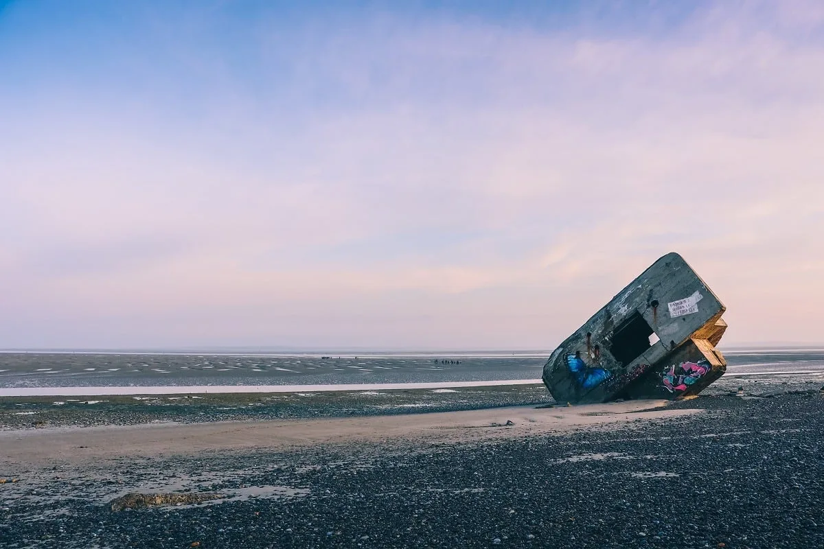 Sur la plage du Hourdel