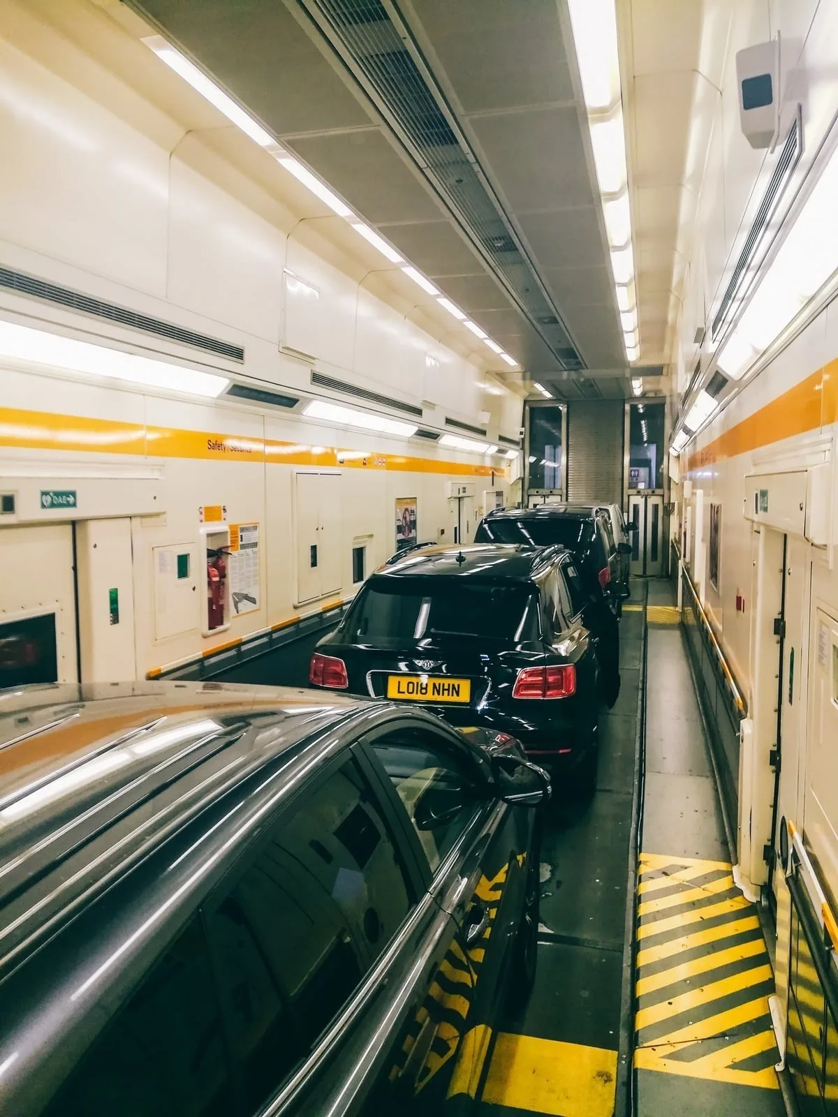 Intérieur d'un wagon du Shuttle
