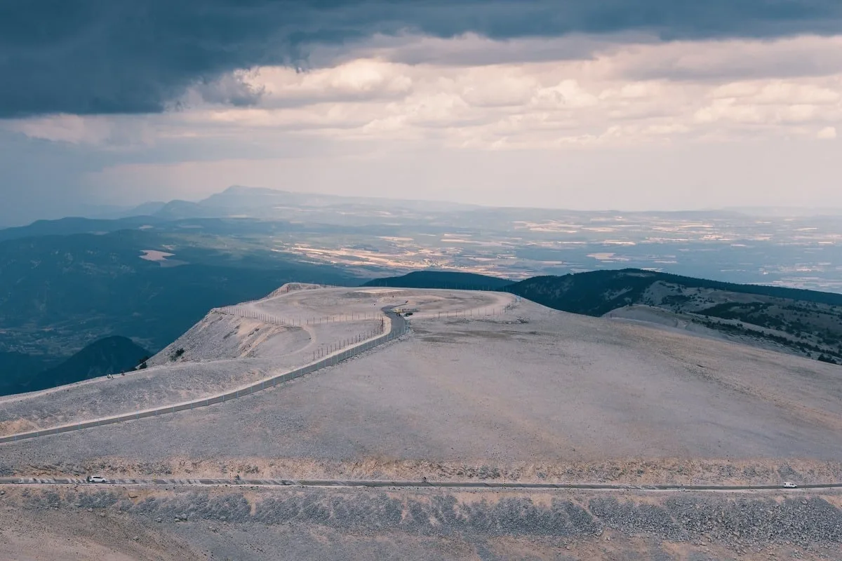 Paysage au sommet du Mont-Ventoux en Provence