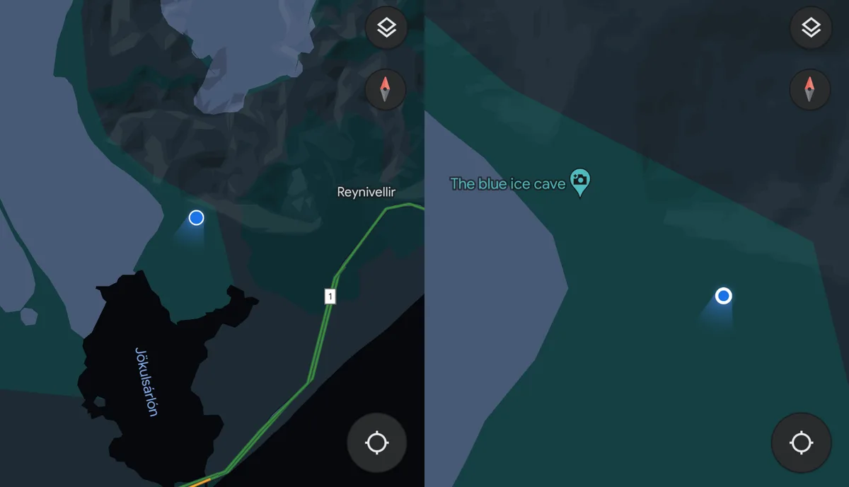 Carte d'accès à l'ice cave de Jokulsarlon en Islande