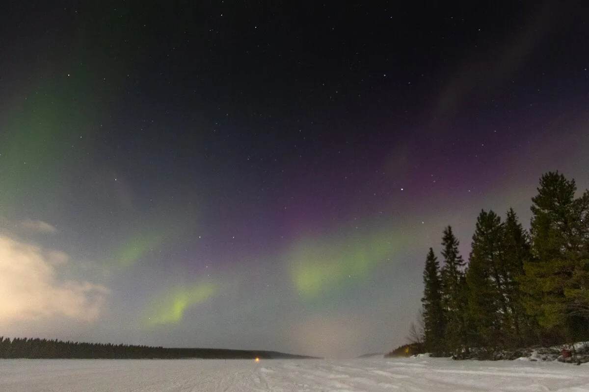 Aurore boréale près de Kiruna