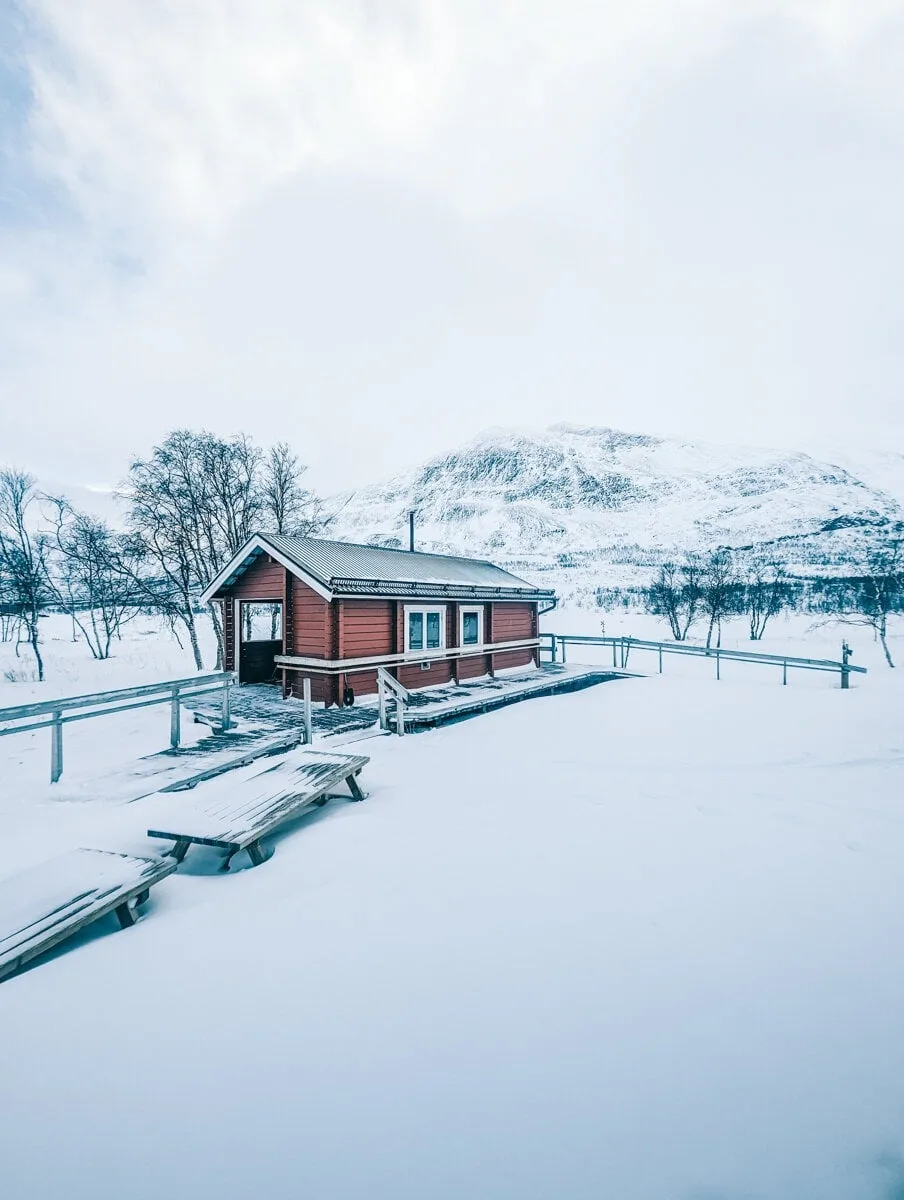 Paysage d'hiver dans le parc national d'Abisko