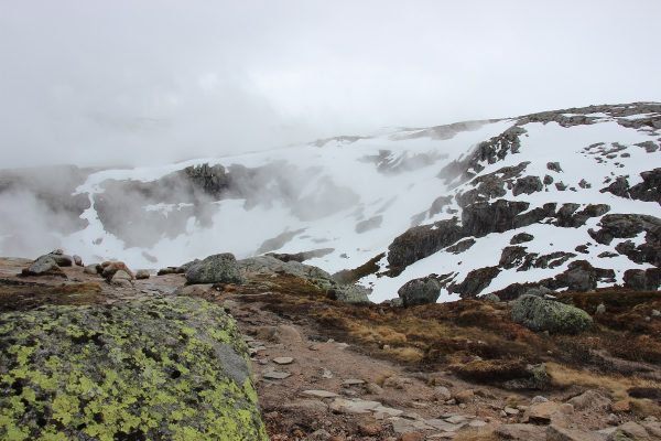 Climat sur le chemin de randonnée du Kjeragbolten