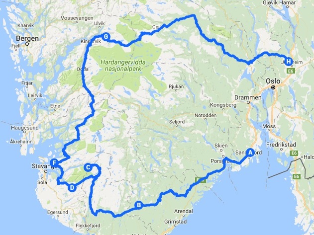 road trip norvege itineraire