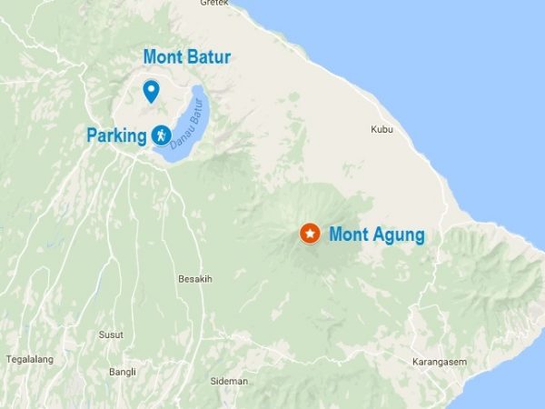 Carte du Mont Batur