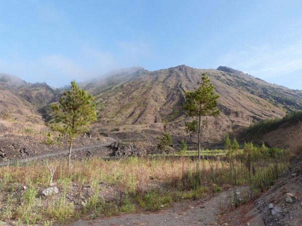 Le Mont Batur à Bali : la vue sur le chemin de randonnée