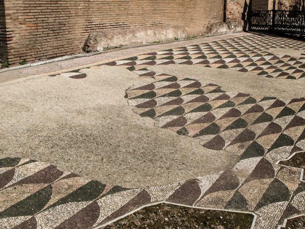 Les mosaïques dans les thermes de Caracalla
