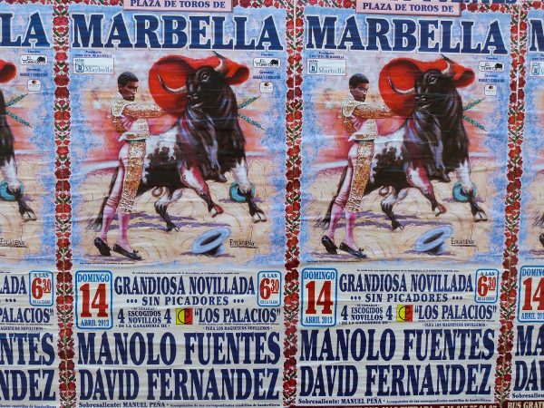 Affiche de corrida à Marbella
