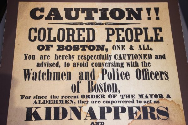 Une ancienne affiche, visible lors de la visite du musée d'Ellis Island
