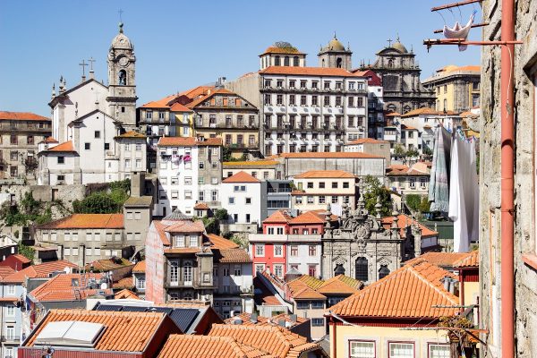 Panorama sur Porto : vue depuis le parvis de la cathédrale