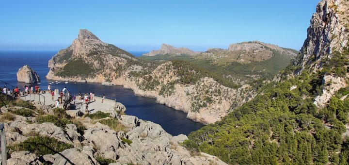 L'accès au point de vue du Mirador Es Colomer de Majorque
