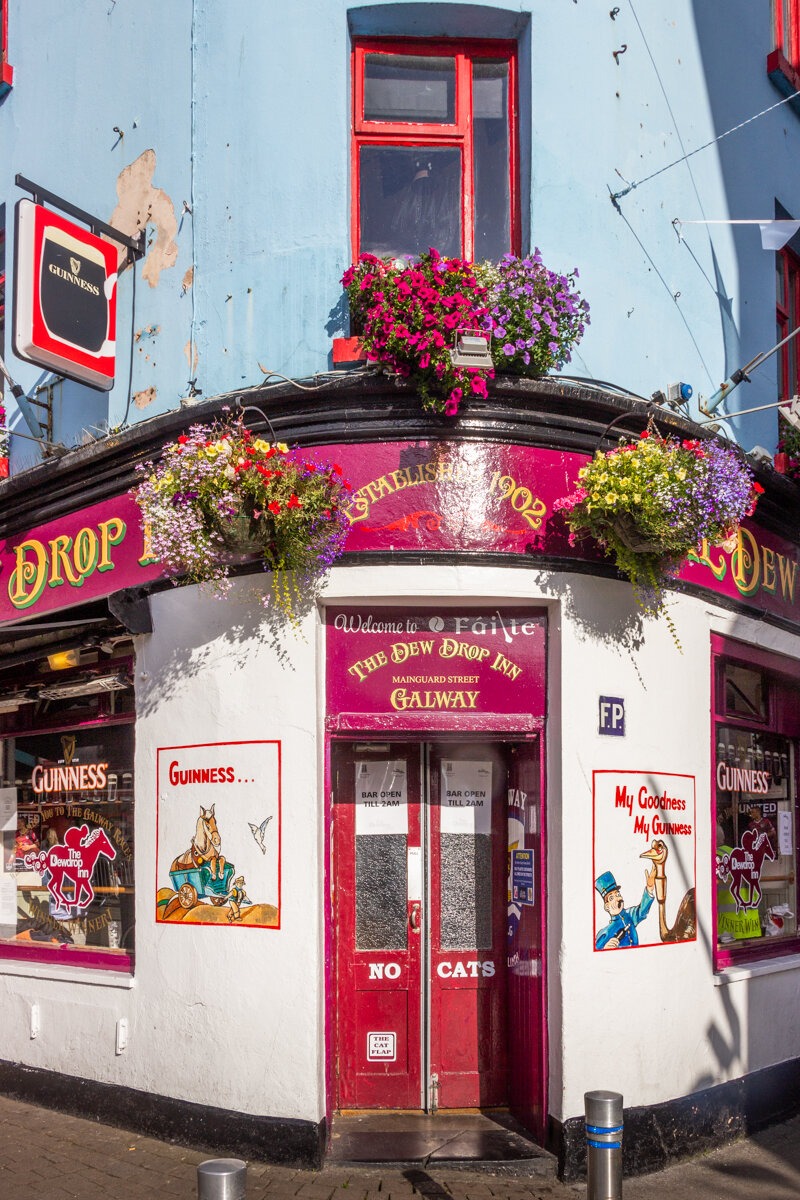 Façade colorée dans Galway