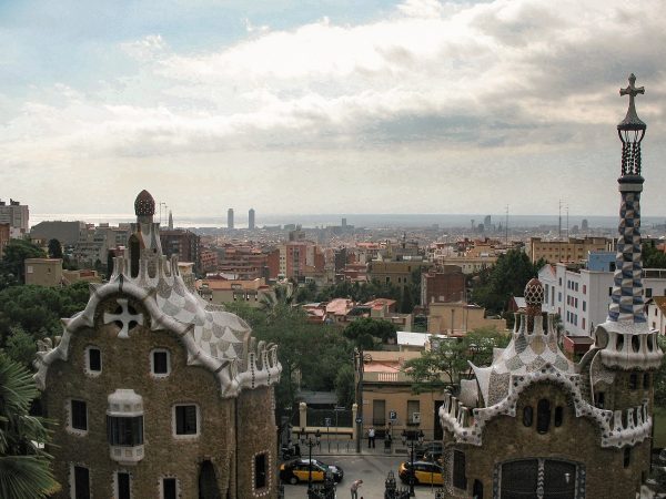 Panorama sur Barcelone depuis le parc Guell