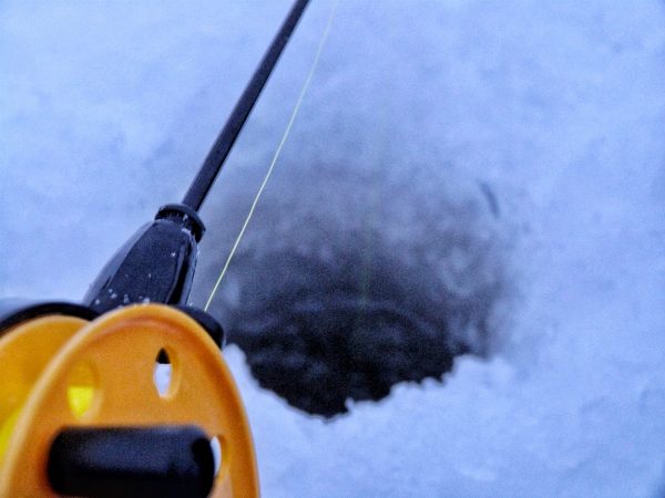 La pêche sur la glace en Laponie
