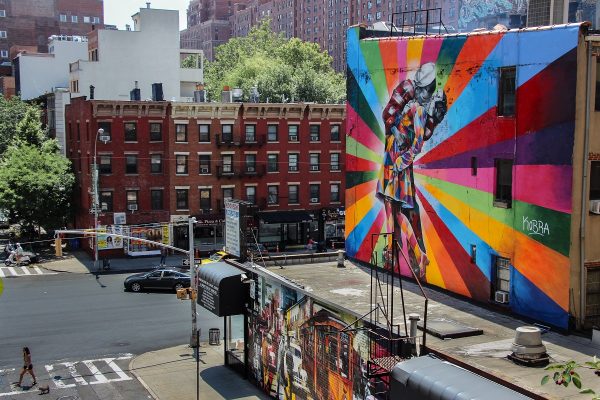 Une vue depuis la Highline à New-York