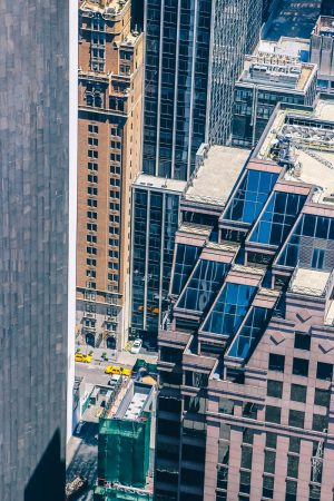 Vue sur les rues de New York depuis le Top of the Rock