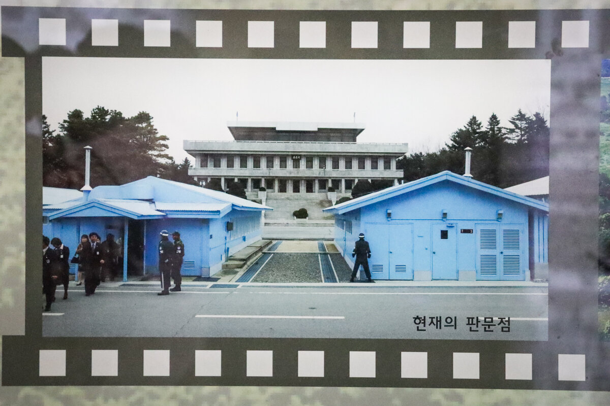 Photo de la JSA entre les deux Corée