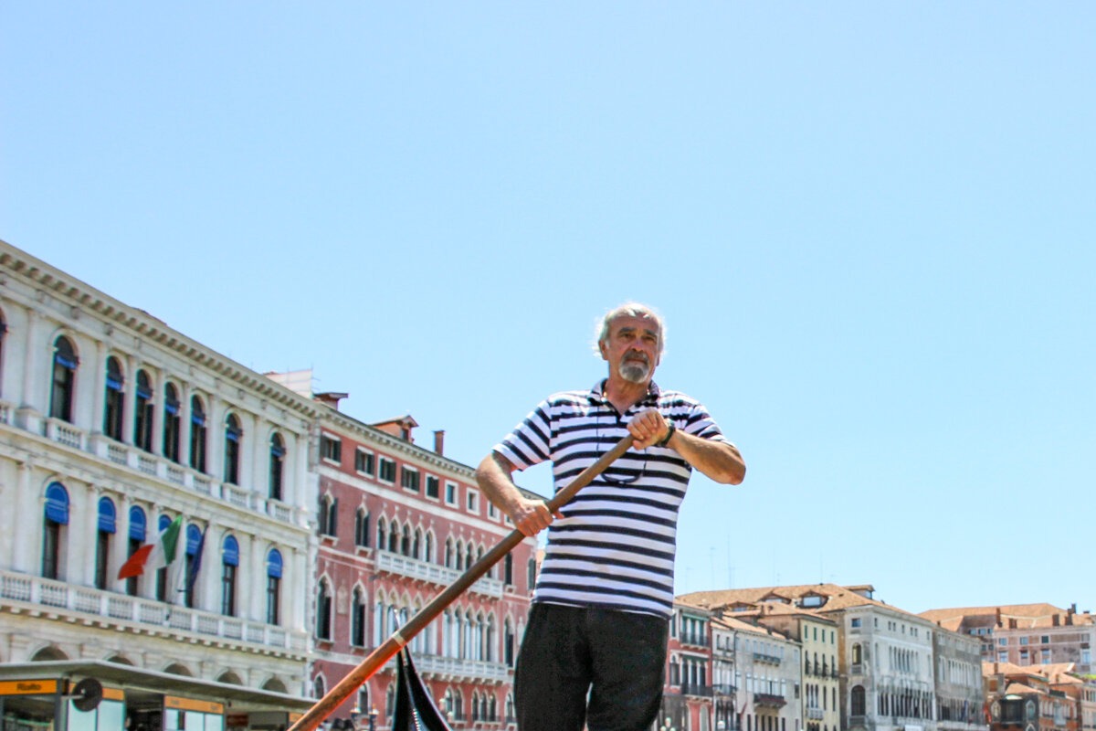 Gondolier à Venise