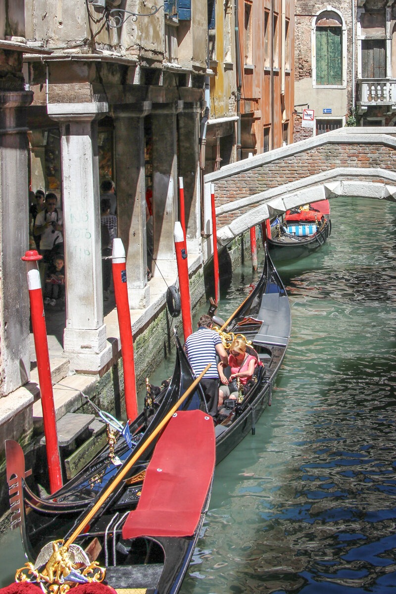 Plateforme d'embarquement pour les gondoles à Venise