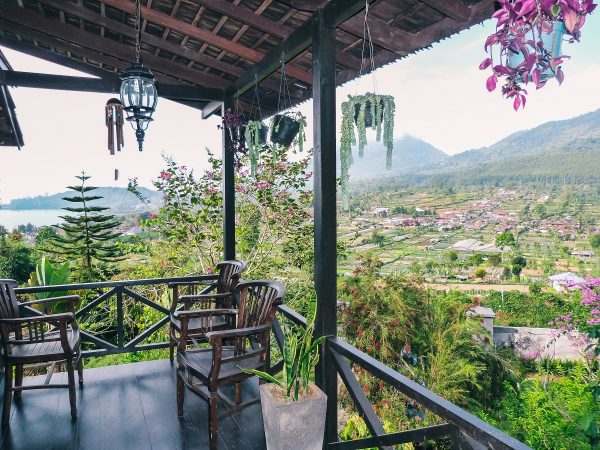 Dans une villa à Bali