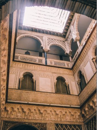 Dans les palais de l'alcazar de Séville