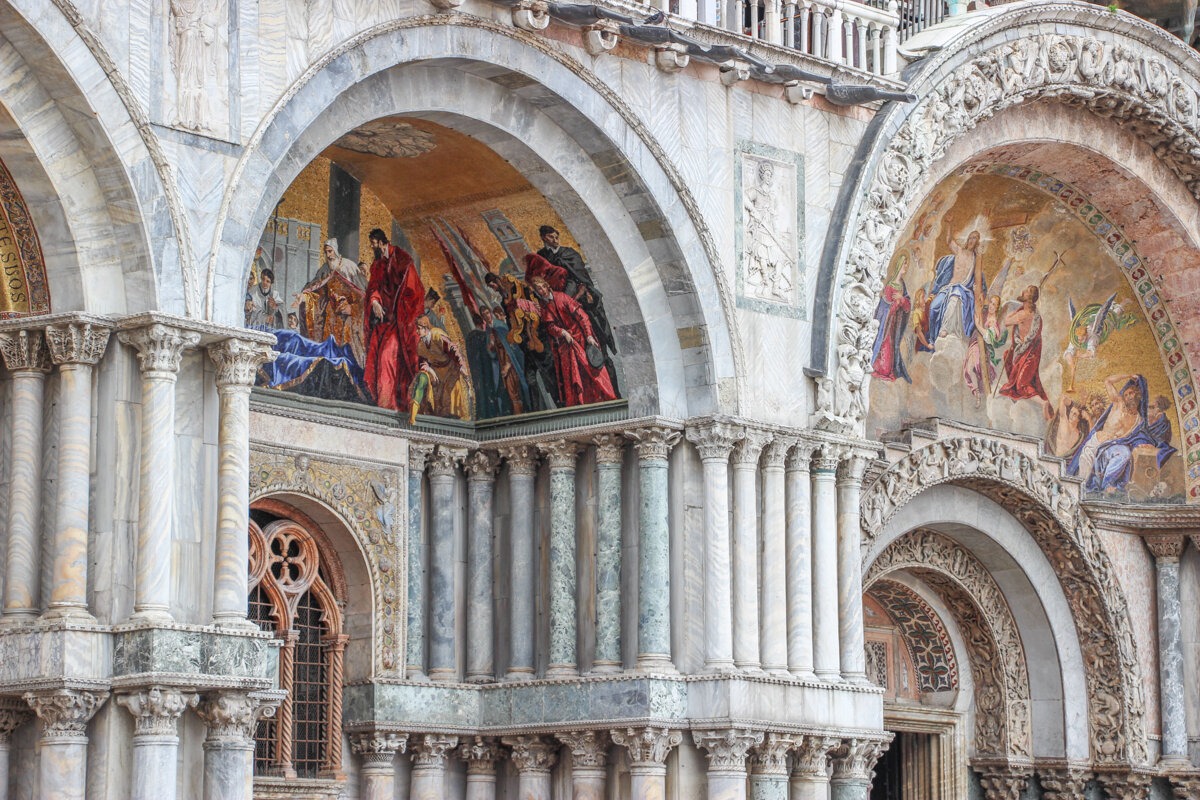 Façade de la basilique Saint-Marc de Venise