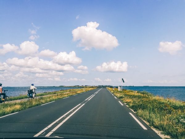 Route d'accès à la péninsule de Marken