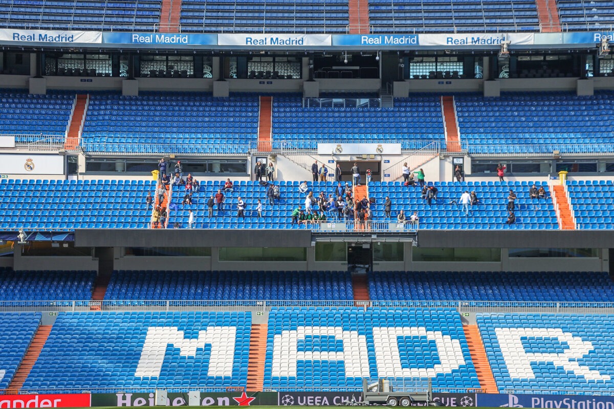 Gradins du stade du Real Madrid
