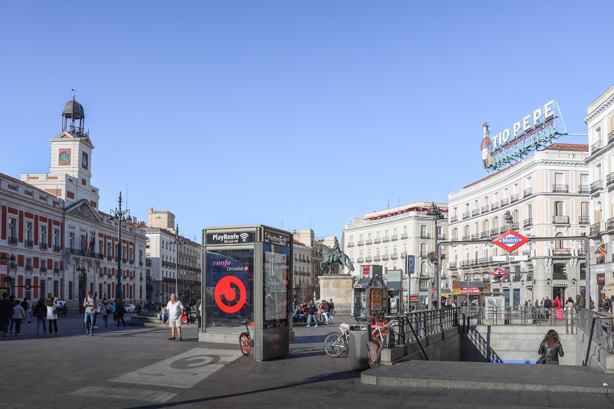 Place Puerta del Sol à Madrid