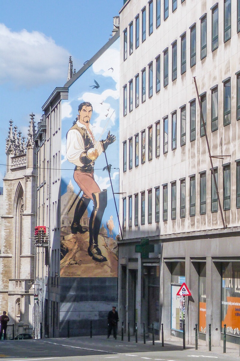 Street art de BD dans Bruxelles