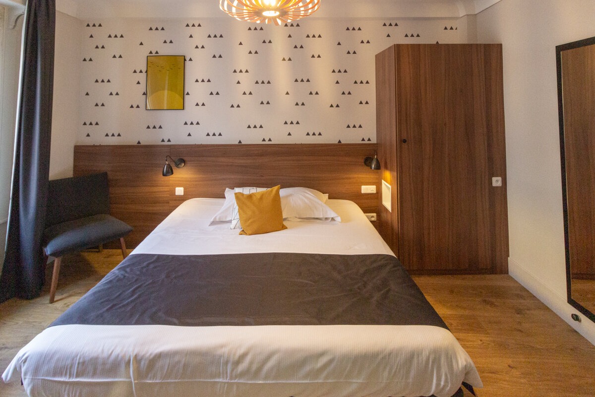 Chambre dans l'hôtel Metropole de Boulogne