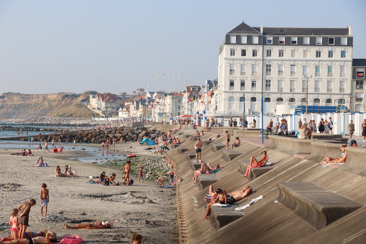 Dur la digue de Wimereux