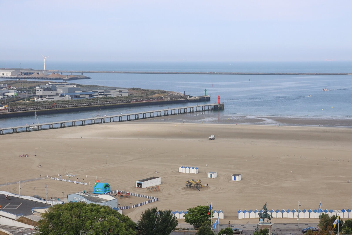 Vue depuis les hauteurs de Boulogne sur mer