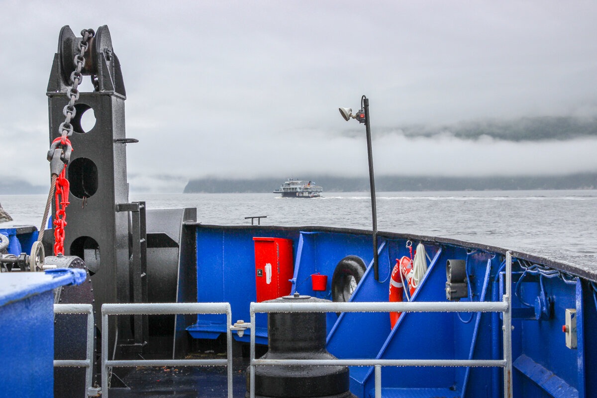Bateau de traversée jusqu'à Tadoussac