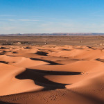 Les dunes du désert de Merzouga, ou Erg Chebbi