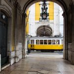 Un tramway à Lisbonne